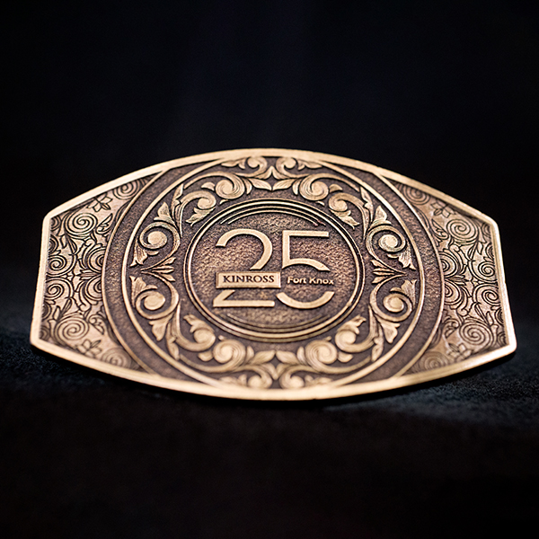 Kinross Fort Knox 25th Anniversary Belt Buckle