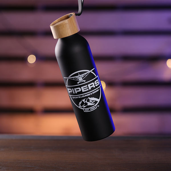 Pipers Sports Lounge reusable water bottle